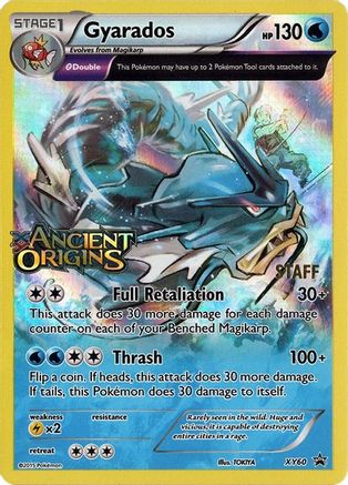 XY Promos  Gyarados - XY60 (Prerelease) [Staff]  - Holofoil - Promo