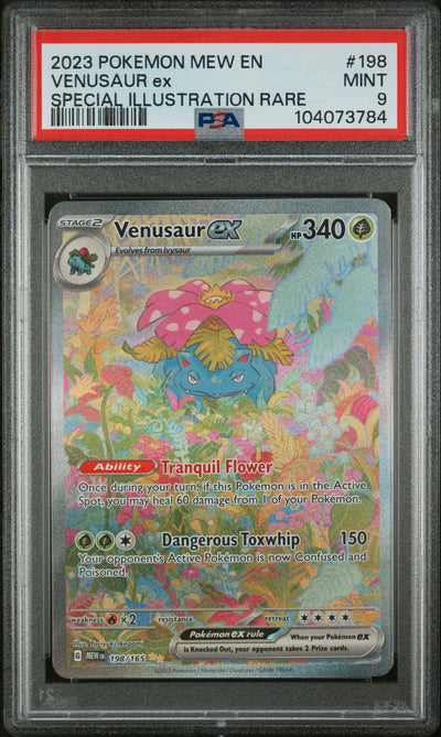 SV Scarlet & Violet 151  198/165 PSA9 #104073784 Venusaur ex  - Holofoil - Special Illustration Rare