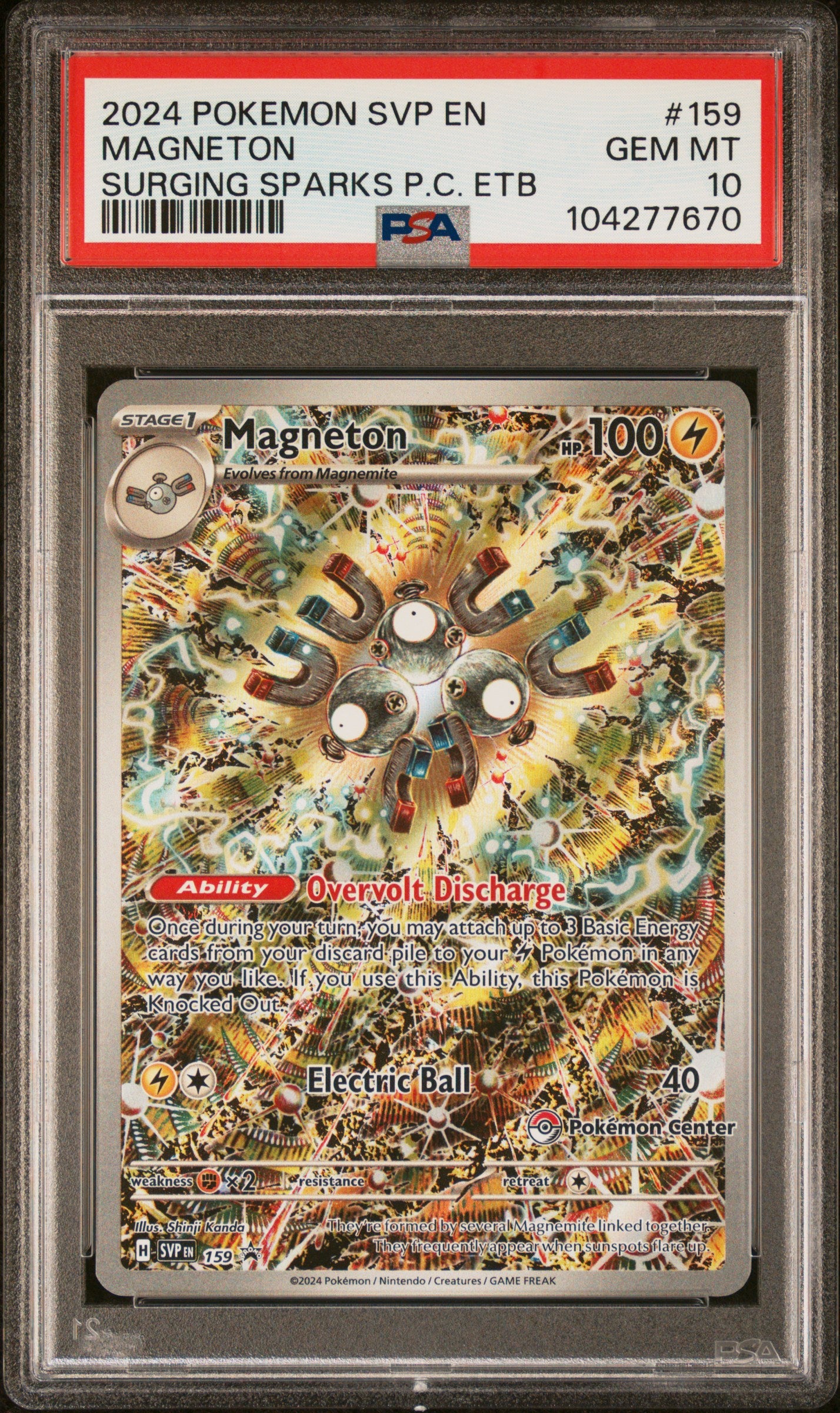 SV Scarlet & Violet Promo Cards  159 PSA10 #104277670 Magneton  - Holofoil - Promo