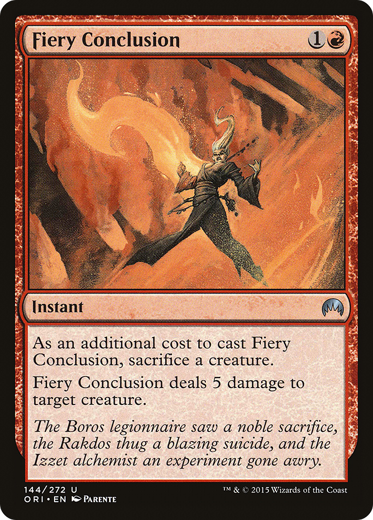 Magic Origins - (ORI-144) - Fiery Conclusion Foil