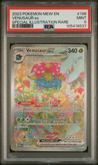SV Scarlet & Violet 151  198/165 PSA9 #105416537 Venusaur ex  - Holofoil - Special Illustration Rare