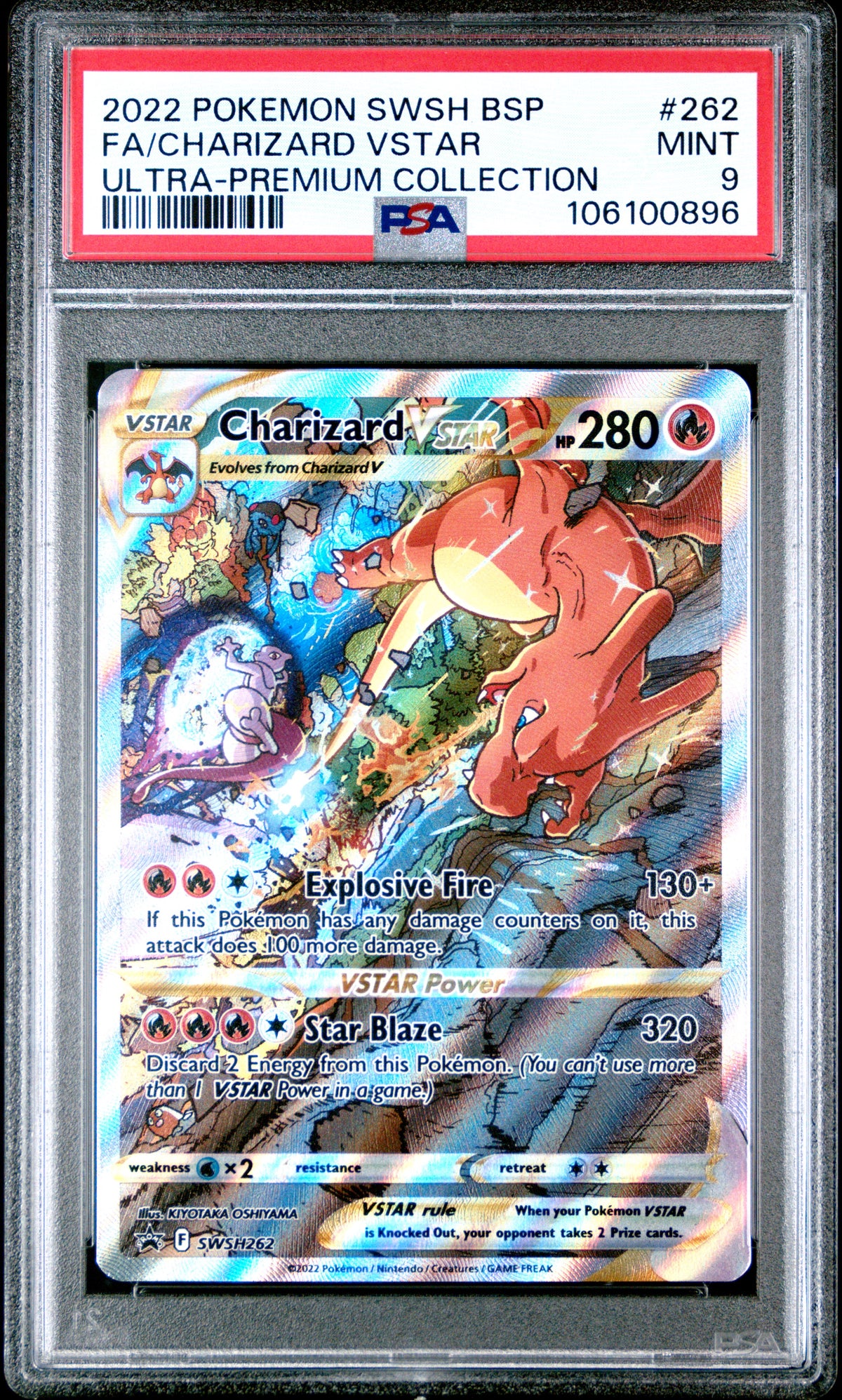 SWSH Sword & Shield Promo Cards  SWSH262 PSA9 #106100896 Charizard VSTAR  - Holofoil - Promo