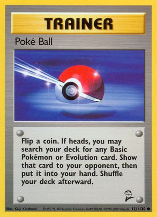 Base Set 2  121/130 Poke Ball  - Common