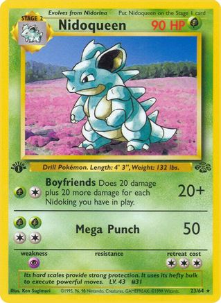 Jungle  023/64 Nidoqueen (23)  - Unlimited - Rare