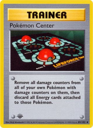 Base Set Shadowless  085/102 Pokemon Center  - 1st Edition - Uncommon