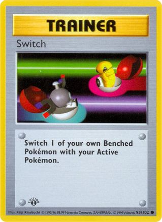 Base Set Shadowless  095/102 Switch  - Unlimited - Common