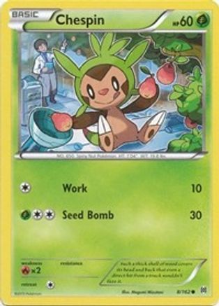 XY  BREAKthrough  008/162 Chespin (8)  - Common