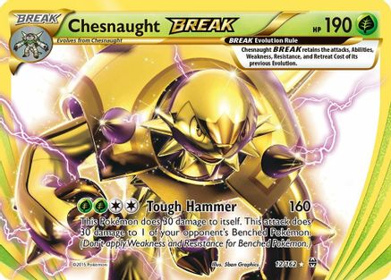 XY  BREAKthrough  012/162 Chesnaught BREAK  - Holofoil - Ultra Rare