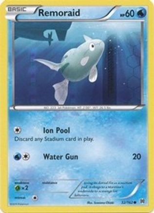 XY  BREAKthrough  032/162 Remoraid (32)  - Reverse Holofoil - Common