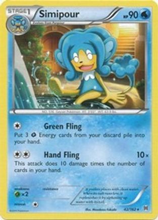 XY  BREAKthrough  042 Simipour  - Rare