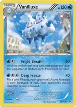 XY  BREAKthrough  045 Vanilluxe  - Reverse Holofoil - Rare