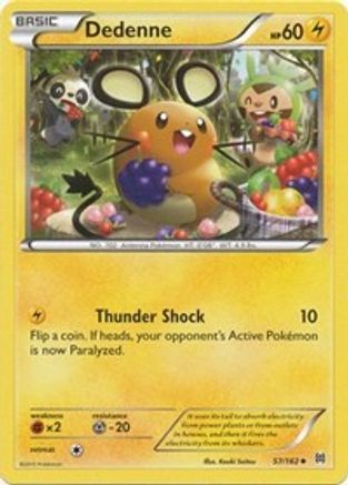 XY  BREAKthrough  057/162 Dedenne  - Reverse Holofoil - Uncommon