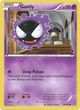 XY  BREAKthrough  058/162 Gastly  - Common