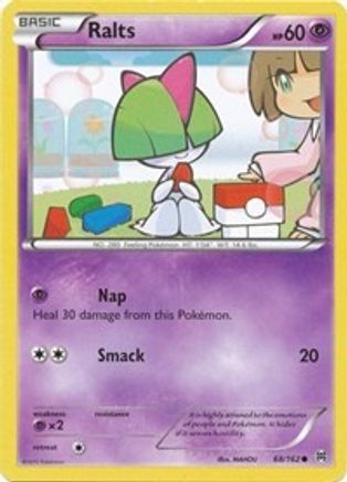 XY  BREAKthrough  068/162 Ralts (68)  - Reverse Holofoil - Common
