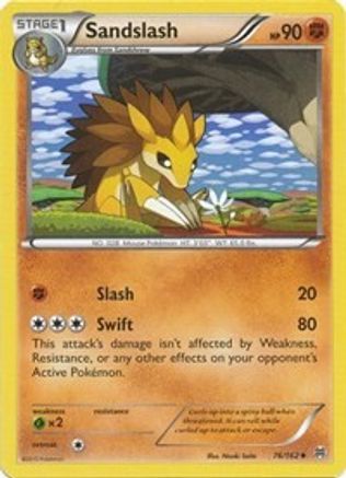 XY  BREAKthrough  076/162 Sandslash  - Reverse Holofoil - Uncommon