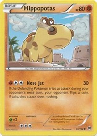 XY  BREAKthrough  083 Hippopotas  - Common