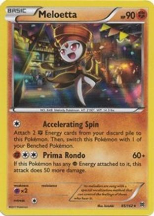 XY  BREAKthrough  085/162 Meloetta  - Holofoil - Holo Rare