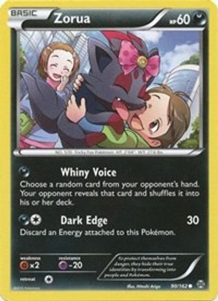XY  BREAKthrough  090/162 Zorua (90)  - Common