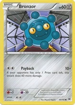 XY  BREAKthrough  095 Bronzor  - Common