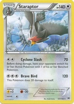 XY  BREAKthrough  127 Staraptor  - Reverse Holofoil - Rare