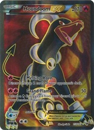 XY  BREAKthrough  153/162 Houndoom EX (Full Art)  - Holofoil - Ultra Rare