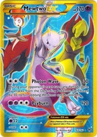 XY  BREAKthrough  163/162 Mewtwo EX (163 Secret Full Art)  - Holofoil - Secret Rare