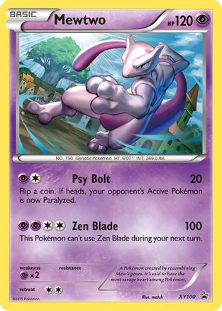 XY Promos  XY100 Mewtwo  - Holofoil - Promo