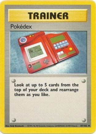 Base Set  087/102 Pokedex  - Uncommon