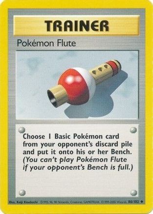 Base Set  086/102 Pokemon Flute  - Uncommon