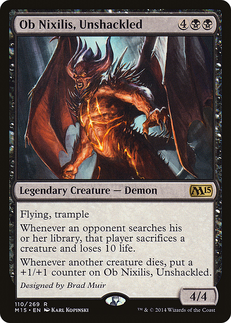 Magic 2015 - (M15-110) - Ob Nixilis, Unshackled Foil