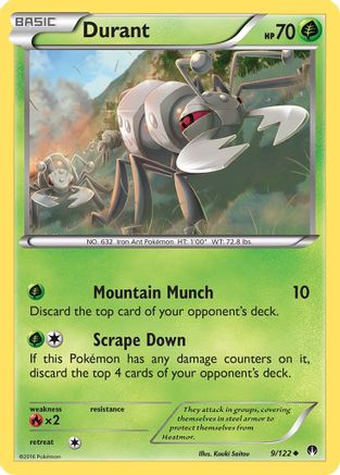XY  BREAKpoint  009 Durant  - Uncommon