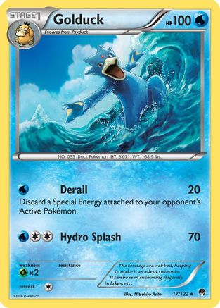 XY  BREAKpoint  017 Golduck  - Reverse Holofoil - Rare
