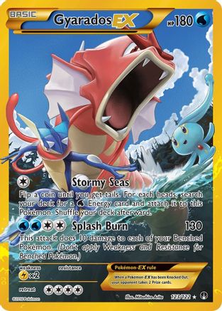 XY  BREAKpoint  123/122 Gyarados EX (Secret)  - Holofoil - Secret Rare