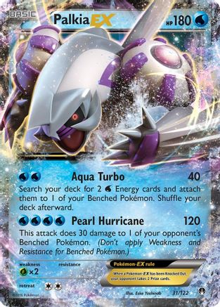 XY  BREAKpoint  031/122 Palkia EX  - Holofoil - Ultra Rare