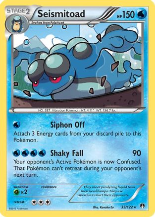 XY  BREAKpoint  035 Seismitoad  - Rare