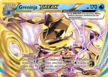 XY  BREAKpoint  041/122 Greninja BREAK  - Holofoil - Rare BREAK