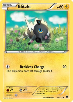 XY  BREAKpoint  048 Blitzle  - Reverse Holofoil - Common