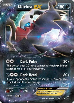 XY  BREAKpoint  074/122 Darkrai EX  - Holofoil - Ultra Rare