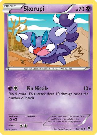 XY  BREAKpoint  053/122 Skorupi  - Common