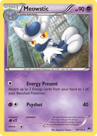 XY  BREAKpoint  059 Meowstic  - Rare