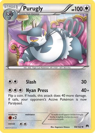 XY  BREAKpoint  094 Purugly  - Uncommon