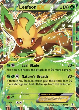 Generations  010/83 Leafeon EX  - Holofoil - Ultra Rare