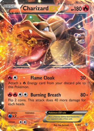 Generations  011/83 Charizard EX  - Holofoil - Ultra Rare