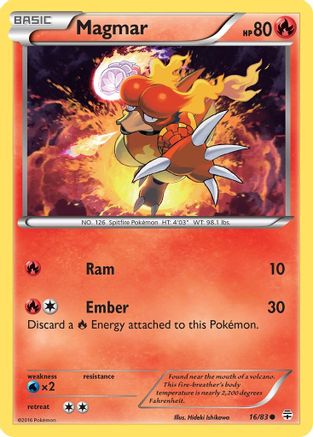 Generations  016/83 Magmar  - Reverse Holofoil - Common