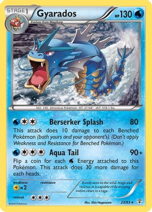 Generations  023/83 Gyarados  - Reverse Holofoil - Rare
