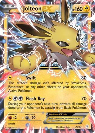 Generations  028/83 Jolteon EX  - Holofoil - Ultra Rare