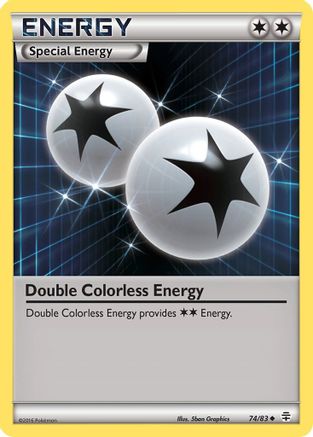 Generations  074/83 Double Colorless Energy  - Reverse Holofoil - Uncommon