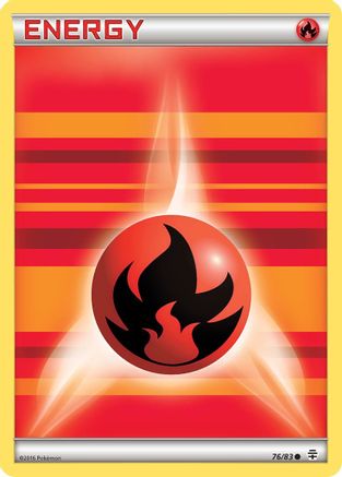 Generations  076/83 Fire Energy  - Common