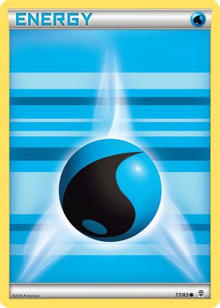 Generations  077/83 Water Energy  - Reverse Holofoil - Common