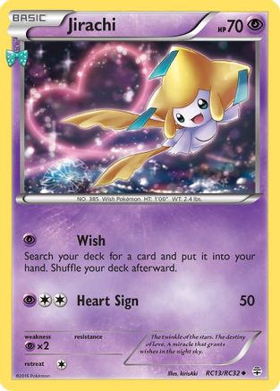 Generations Radiant Collection  RC13/RC32 Jirachi  - Holofoil - Uncommon